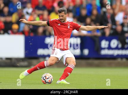 Nottingham Forest's Remo Freuler in action during a pre-season friendly match at Meadow Lane, Nottingham. Picture date: Saturday July 15, 2023. Stock Photo