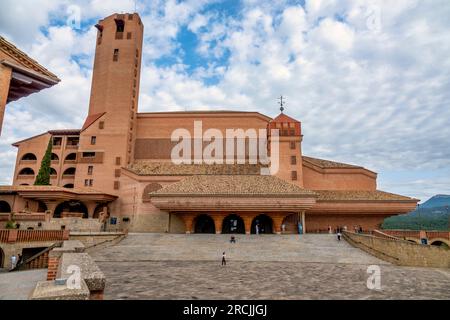 The Santuario de Torreciudad, a Marian shrine in Aragon, Spain, built by Josemaria Escriva, the founder of the Opus Dei. Stock Photo