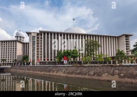 Masjid Istiqlal, Independence Mosque, located at center of Jakarta in Indonesia Stock Photo