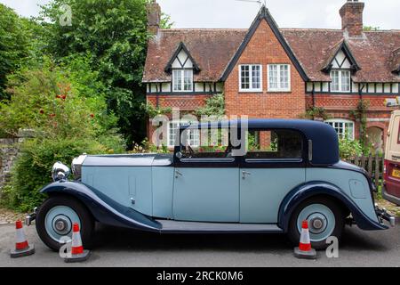1934 | Rolls-Royce 20/25 Sedanca de Ville, in Avebury Stock Photo