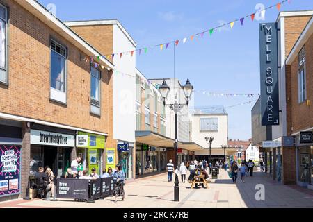 Solihull town centre Mill Lane Solihull Mell Square shopping centre shopping mall  Solihull West Midlands England UK GB Europe Stock Photo