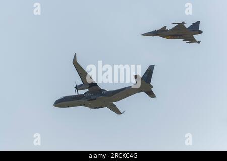 Czech Air Force at Pardubice Air Show 2023 in Pardubice, Czech Republic Stock Photo