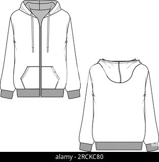 Hoodie Sketch Vector Art Icons and Graphics for Free Download