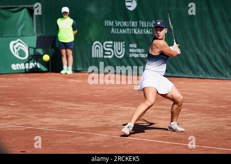 Budapest, Central Hungary, Hungary. 15th July, 2023. MARIA TIMOFEEVA in action during the HUNGARIAN GRAND PRIX - Budapest - Womens Tennis, WTA250 (Credit Image: © Mathias Schulz/ZUMA Press Wire) EDITORIAL USAGE ONLY! Not for Commercial USAGE! Credit: ZUMA Press, Inc./Alamy Live News Stock Photo