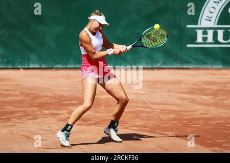 Budapest, Central Hungary, Hungary. 15th July, 2023. ADRIENN NAGY of Hungary in action during the HUNGARIAN GRAND PRIX - Budapest - Womens Tennis, WTA250 (Credit Image: © Mathias Schulz/ZUMA Press Wire) EDITORIAL USAGE ONLY! Not for Commercial USAGE! Credit: ZUMA Press, Inc./Alamy Live News Stock Photo