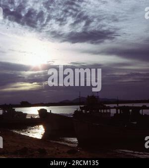 Photographs taken in Malaysia, Malacca,Muar, Batu Pahat, Rompin, Mersing, Kota Bharu, Endau, Singapore during 1973. Streetlfe, markets, rubber collecting and villages. Stock Photo