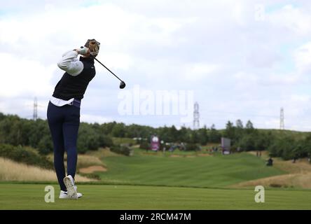 Nelly Korda on day two of the 2023 Aramco Team Series at the Centurion Club, Hertfordshire. Picture date: Saturday July 15, 2023. Stock Photo