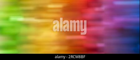 Abstract rainbow color background with horizontal lines in colorful gradient. Stock Photo