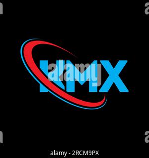 KMX logo. KMX letter. KMX letter logo design. Initials KMX logo linked ...