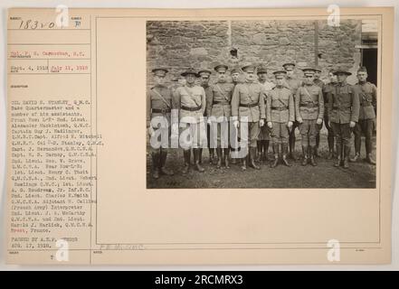 Base Quartermaster Colonel David S. Stanley and his assistants