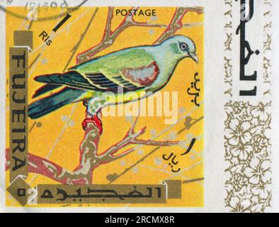 FUJEIRA - CIRCA 1972: stamp printed by Fujeira, shows bird, circa 1972 Stock Photo