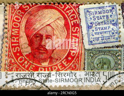 INDIA - CIRCA 2010: stamp printed by India, shows king, circa 2010 Stock Photo