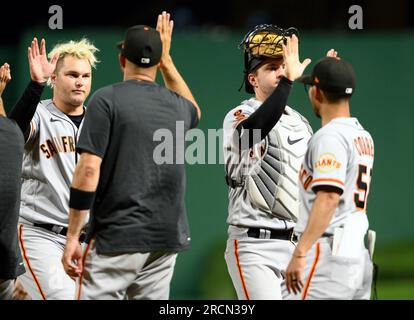 Photo: Giants Pitcher Camilo Doval Closes 3-1 Win in Pittsburgh -  PIT2023071509 