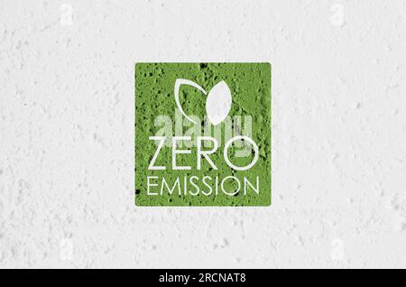 reducing CO2 emissions to stop climate change. green energy background Stock Photo