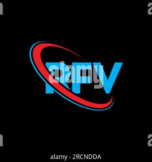 RFV logo. RFV letter. RFV letter logo design. Initials RFV logo linked ...