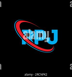 Monogram Rpj Sample RPJ logo. RPJ letter. RPJ letter logo design. Initials RPJ logo linked ...