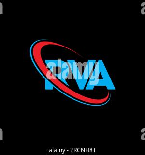 RVA letter logo design for technology company. RVA logo design black ...