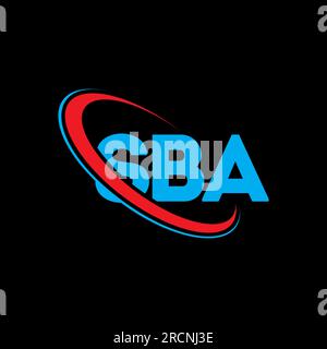 SBA logo. SBA letter. SBA letter logo design. Initials SBA logo linked ...