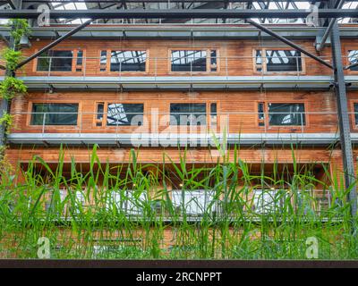 Paris, France - May 12th 2023: The modern building of Halle Pajol  Stock Photo