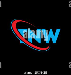 TNW letter logo design for technology company. TNW logo design black ...