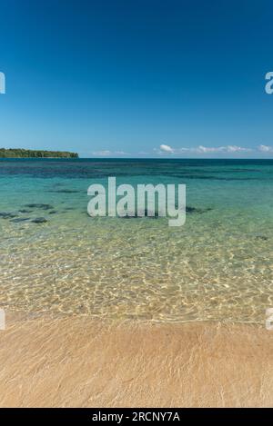 Caribbean beach, Zapatilla key, Bocas del Toro, panama, Central America - stock photo Stock Photo