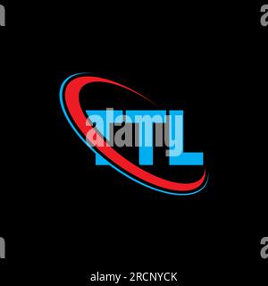 Ttl Letters TTL circle letter logo design with circle and ellipse shape. TTL ...
