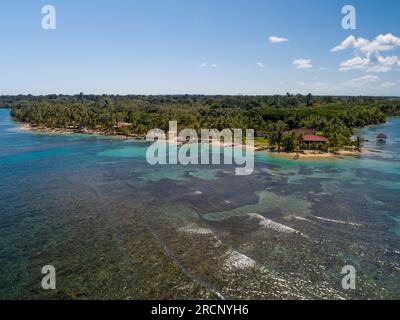 Aerial view of Boca del Drago, Bocas del Toro, Panama - stock photo Stock Photo