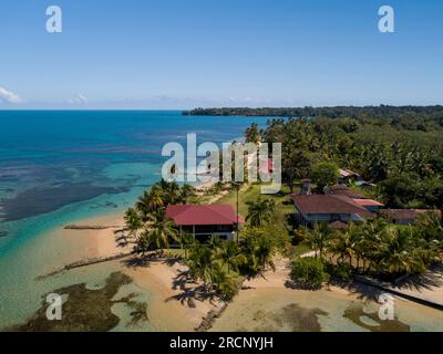 Aerial view of Boca del Drago, Bocas del Toro, Panama - stock photo Stock Photo