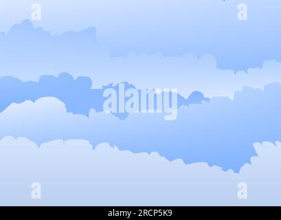Simple clouds gradient background RGB Stock Vector