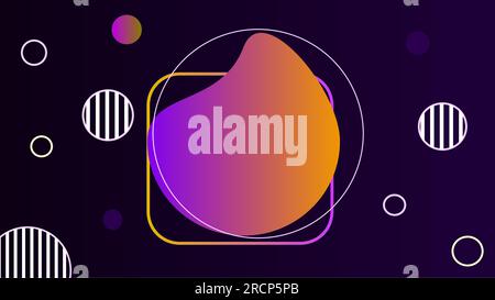Placeholder twilight gradient over violet abstract background Stock Vector
