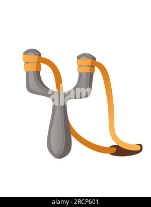 Professional slingshot with plastic handle vector illustration isolated on white background Stock Vector