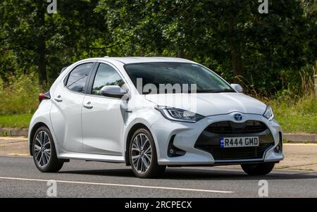 2020 white hybrid electric TOYOTA COROLLA ICON TECH HEV CVT car ...