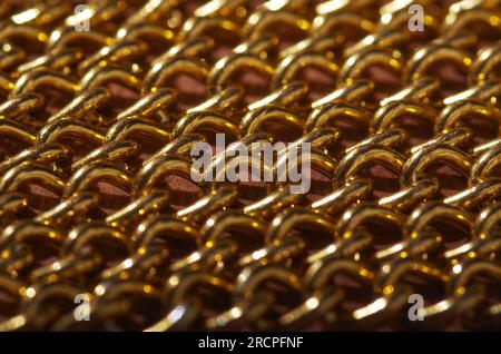 close up of the golden chain Stock Photo