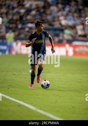 CHESTER, PA - JULY 15: Philadelphia Union mascot Phang entertains