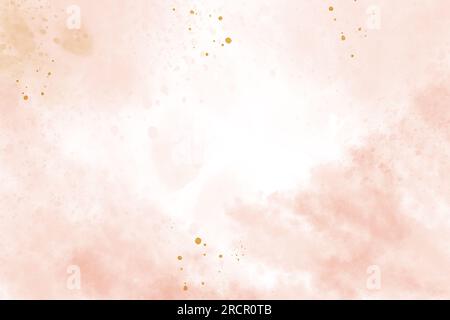 background watercolor painting pink Stock Photo