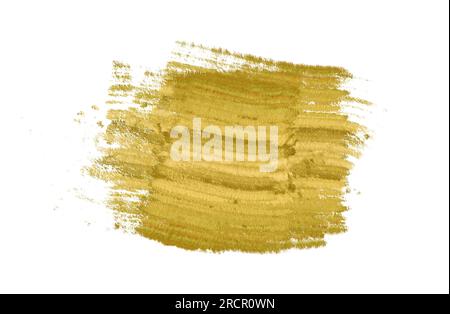 golden stain gold paint smear stroke stain set. Abstract gold glittering textured art illustration. Abstract gold glittering textured art illustration Stock Photo