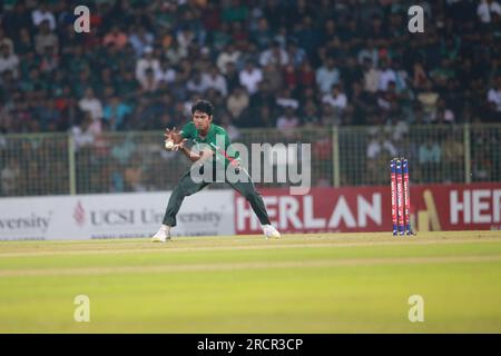 Bangladesh-Afghanistan second and final T20I match at the Sylhet International  Cricket Stadium (SICS) in Lakkatura, Sylhet, Bangladesh. Stock Photo