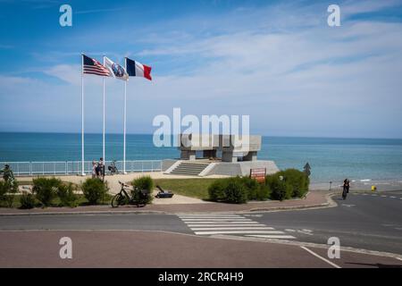 23.06.2023 Vierville, Omaha Beach, Normandy, France. Omaha Beach was one of five beach landing sectors designated for the amphibious assault component Stock Photo