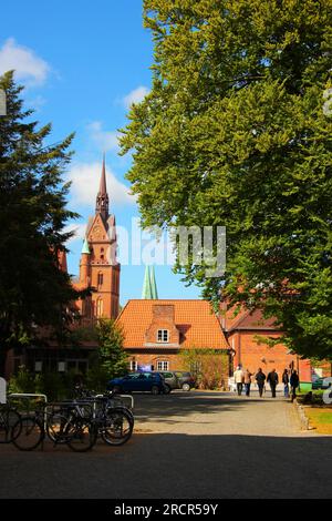 Sacred Heart Church, Lübeck , Propsteikirche Herz Jesu, Lübeck, Schleswig-Holstein, Germany Stock Photo