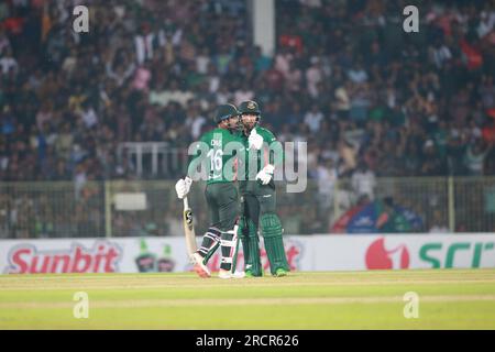 Bangladesh-Afghanistan second and final T20I match at the Sylhet International  Cricket Stadium (SICS) in Lakkatura, Sylhet, Bangladesh. Stock Photo