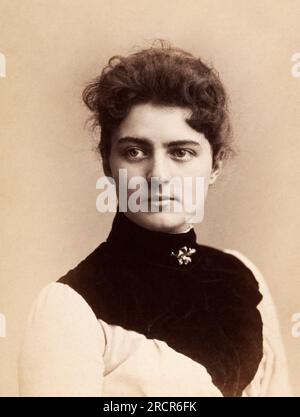 First Lady of the United States Frances Folsom Cleveland.  Charles Milton Bell.  1886. Stock Photo