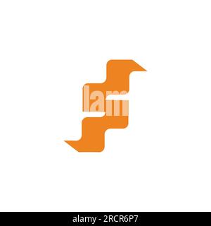 abstract letter s p curves ribbon logo vector Stock Vector Image & Art ...