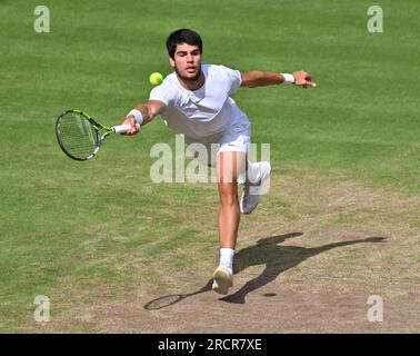 London, Gbr. 16th July, 2023. London Wimbledon Championships Day 14 Carlos Alcaraz (ESP) Men's Singles Final Credit: Roger Parker/Alamy Live News Stock Photo