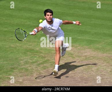 London, Gbr. 16th July, 2023. London Wimbledon Championships Day 14 Carlos Alcaraz (ESP) Men's Singles Final Credit: Roger Parker/Alamy Live News Stock Photo