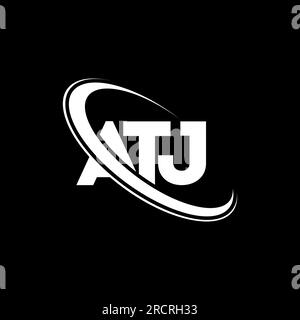 ATJ logo. ATJ letter. ATJ letter logo design. Initials ATJ logo linked ...