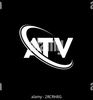 ATV logo. ATV letter. ATV letter logo design. Initials ATV logo linked ...