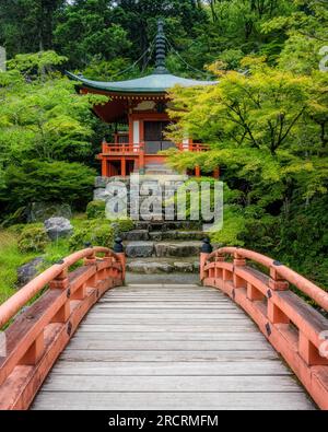 The beautiful Daigo-ji Temple and its garden during summer season. Kyoto, Japan. Stock Photo