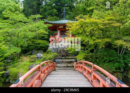 The beautiful Daigo-ji Temple and its garden during summer season. Kyoto, Japan. Stock Photo