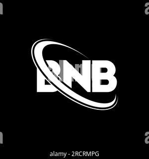 BNB logo. BNB letter. BNB letter logo design. Initials BNB logo linked with circle and uppercase monogram logo. BNB typography for technology, busines Stock Vector