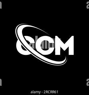 CCM circle letter logo design with circle and ellipse shape. CCM ...